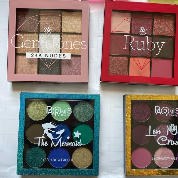 💜Eyeshadow bundle 9 color x 10 palette lot Gorgeous Revolution Neon 24K Ruby - Picture 4 of 13